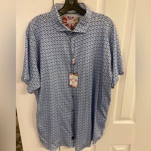 NWT 7 Downie Street short sleeve shirt size 7(XXL)